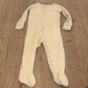 Colored organics ivory footie 12-18 months